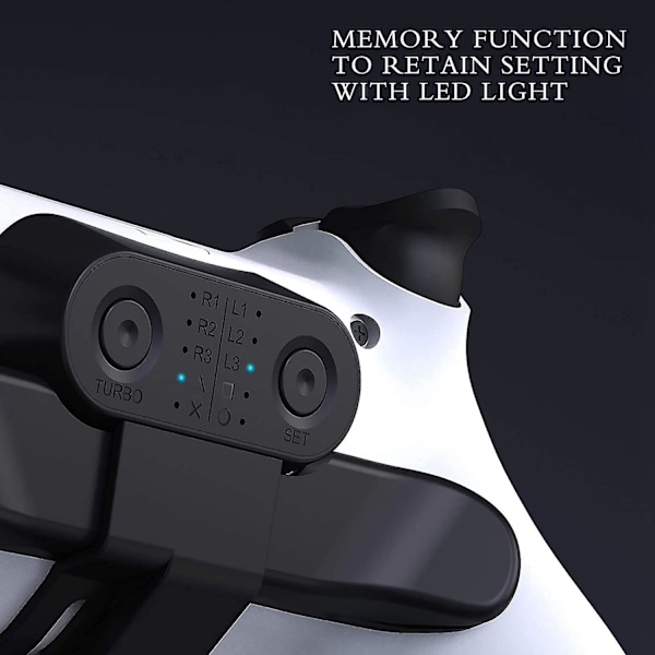 Udskiftningspadler til PS4-controllerens bagknap-tilbehør til Dualshock4 Gamepad Rear Extension Key