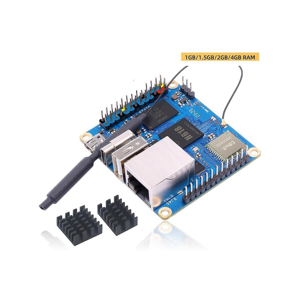 For Zero 3 Udviklingskort 1gb+kølelegeme H618 Wifi5+bt 5.0 Gigabit Lan Til Android 12 Debian12 Ubuntu22.04