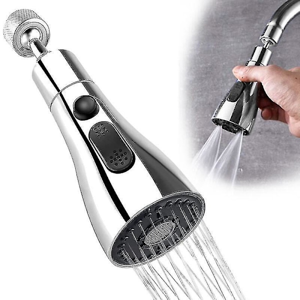 Køkkenvaskhane Vandhane Sprayhoved 360 Swivel Udskiftning Sprayer Dyse