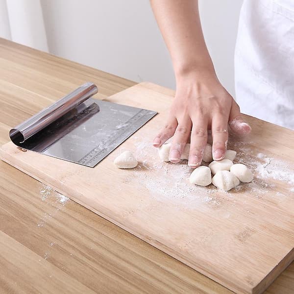 Kakeskrape i rustfritt stål 5,9\" Kuttere Baking Kake Matlaging Deigskrape Fondantspatler Kant