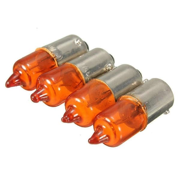 NYE 4 stk. Motorcykel Mini Blinklys Indikator Pære 21W Halogen 2^uk|