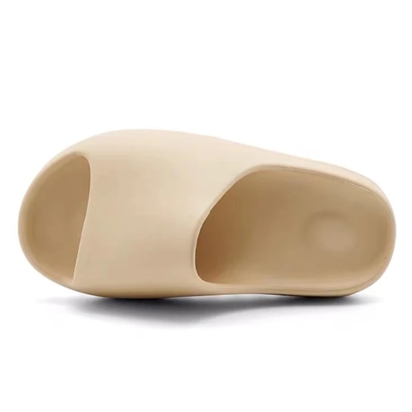 2023 Sommer EVA Flip Flops Mænd Kvinder Originale Indendørs Sandaler Casual Strand Sko Beige 35