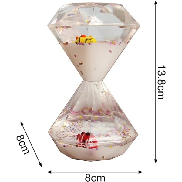 Timeglasmodel Timeglasfigur med smådyrsdekor One Size iøjnefaldende hvid