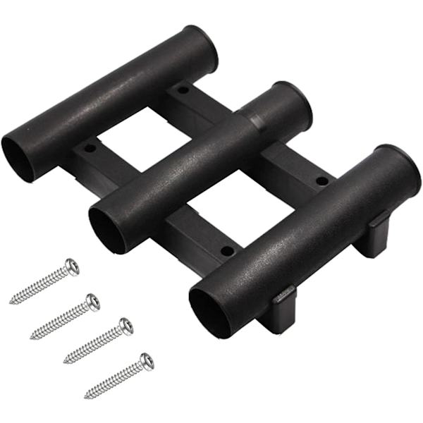 Stang Holder for Båter Oppbevaring - Fiske Stang Holdere 3 Rør - Fiske Stang Oppbevaringsrør Fiske Tilbehør Stang Holdere Med 4 Monteringer