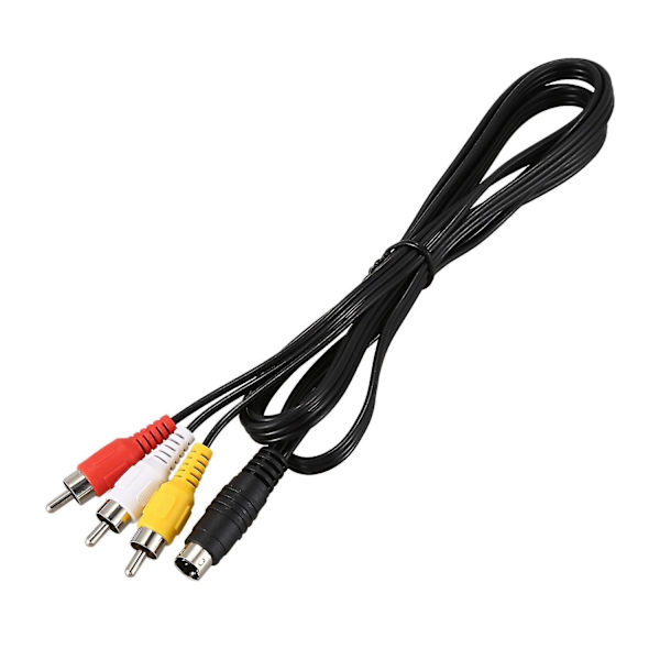 1,5 m / 4,9 jalkaa 3 RCA-uros - 4-nastainen S-video-uros TV-tietokoneen muuntokaapeli