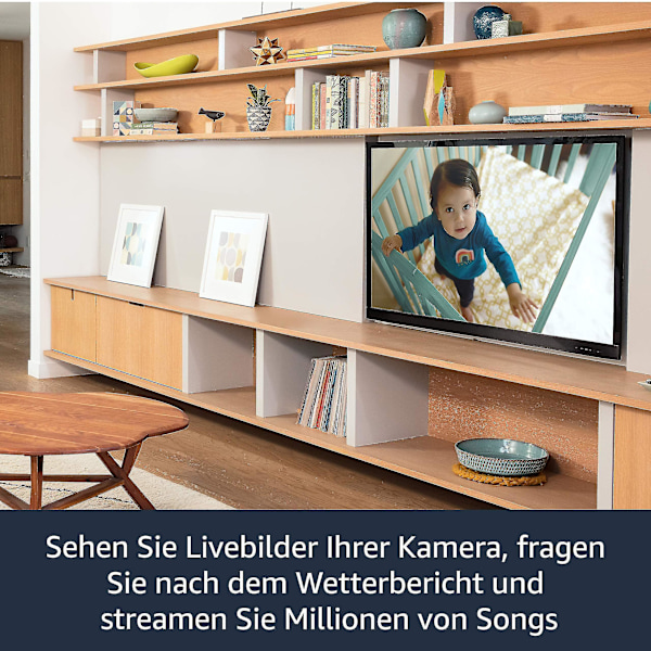 Alexa Stemmeremote (med TV-kontrolknapper) HD Streaming Enhed LANG