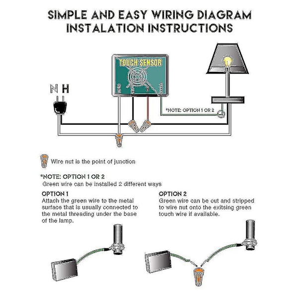 Touch-lampa skrivbordslampa 3-vägs sensorbrytare dimmer universal reparationstillbehör