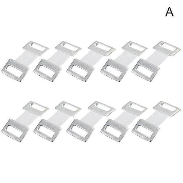 10 X Bandageclips Elastisk Kropsindpakningsclips Metalklemmer til-Comp hot！|UK] white one-size