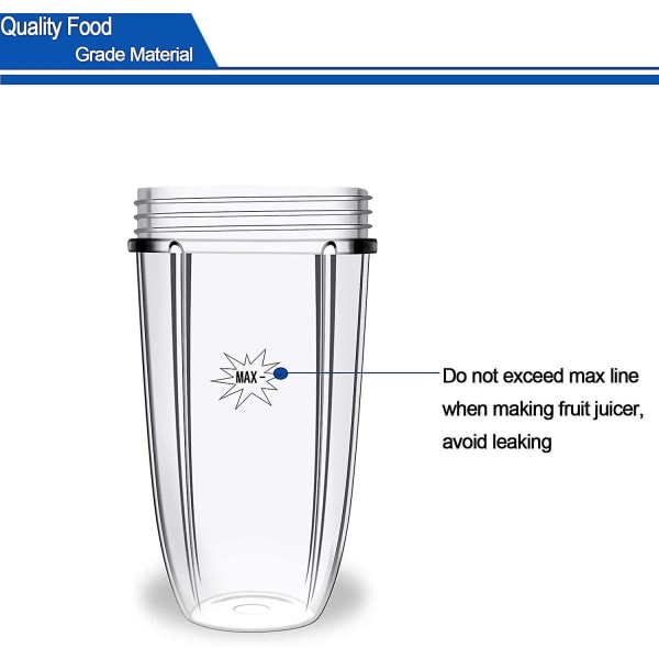 Mixerdelar, 32 ounce koppar för reservdelar Blender