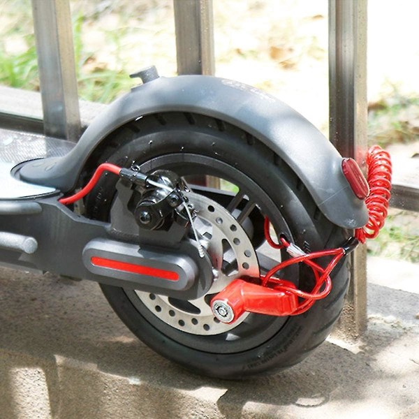 Starlight-skivebremselås Ståltråd Skivebremselås Til Xiaomi M365 Elektrisk Scooter, Elektrisk Scooter Tyverisikring Ståltråd Anti-