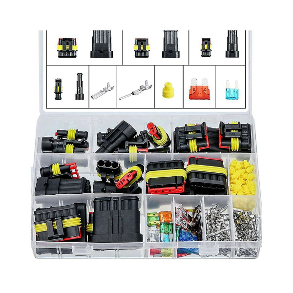 240 st 1-6 stift bil elektriska kontakter trådblock klämma terminal kabel Hid terminal för skoter T