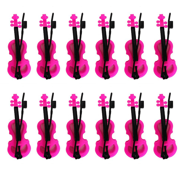 12 kpl Viulu Lelu Musiikki-instrumentin Lelu Lasten Miniviulu Pöytäinstrumentti Ornamentti Minitalon viulu