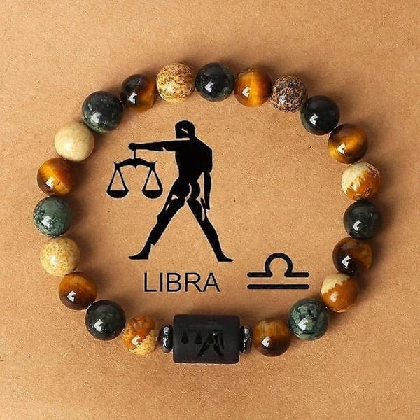 Horoskooppirannekoru piirustushelmikoru rannekoru libra