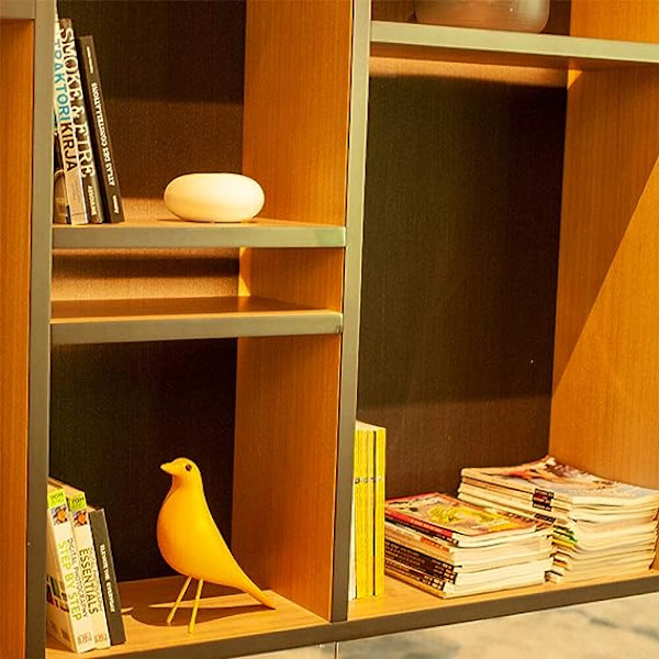 Mid Century Hjemmeindretning, Hus Fugl, Pynt Kontor Hjemmeindretning, Skrivebord Due Ornament, Kunst Due Gaver, Replika Skulptur (Gul)