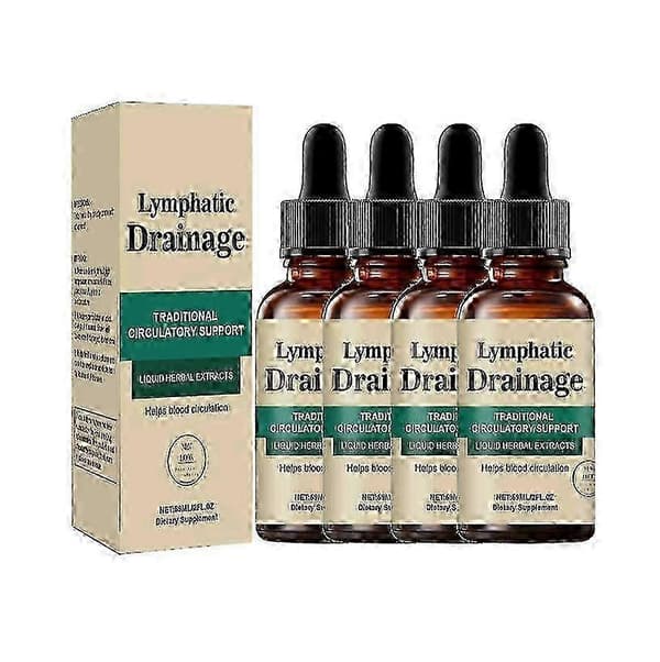 1-5x förpackning 60 ml per flaska lymfdränageessensdroppar för kroppsvård - Ny ankomst_jsam 4PCS