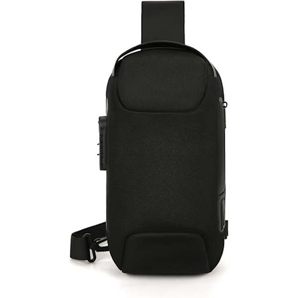 Antistöld Taktisk Enstaka Axel Bröstväska med USB-laddning Herrar Vattentät Resa Enstaka Axelväska Messenger Väska Vandring Camping Cykling Ryggsäck