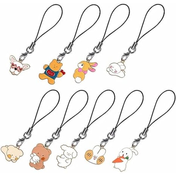 Lanyard Telefonringrem Anime Kanin Hundar Husdjur Mobiltelefonrem Nyckelringar Miniberlocker Snören DIY Mobiltelefontillbehör (04)