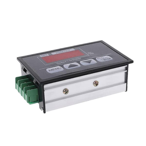6-60V PWM DC-motorhastighetsregulator med digital displaypanel, knapp och regulator