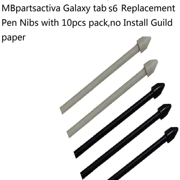 (2 pakke) Stylus S Pen Nibs/spisser Erstatning for Samsung Galaxy Tab S6 Lite 10,4 tommer Sm-p610 Sm-p615 2020 og Tab S6 T860 T865 10.