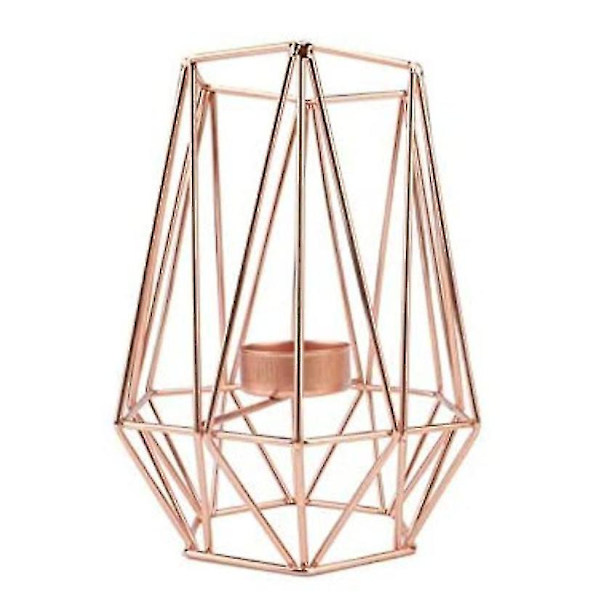Metalliska Ljusstakar Geometriska Ljusstakar Ljuslykta Hembordsuppsättning