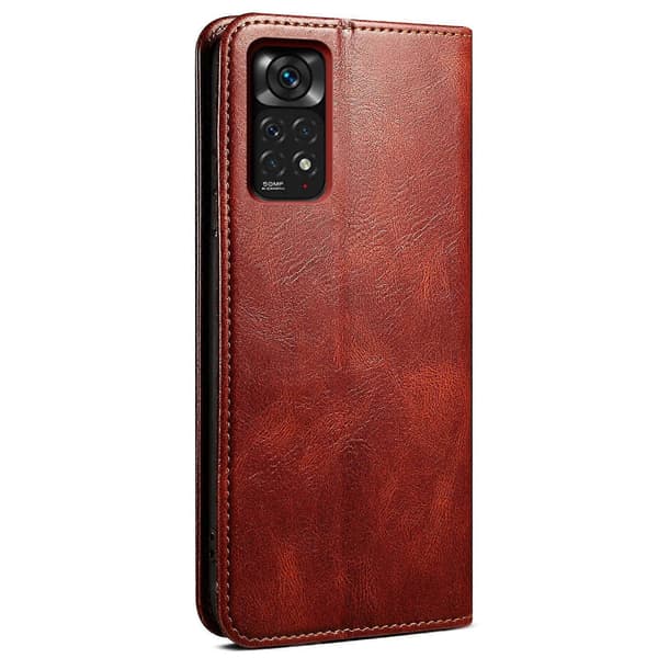 Lemonda Xiaomi Redmi Note 12 Pro 4G 11 Pro 4G (MediaTek) Note 11 Pro 5G (Qualcomm) Folio-jalustakotelo Style Brown