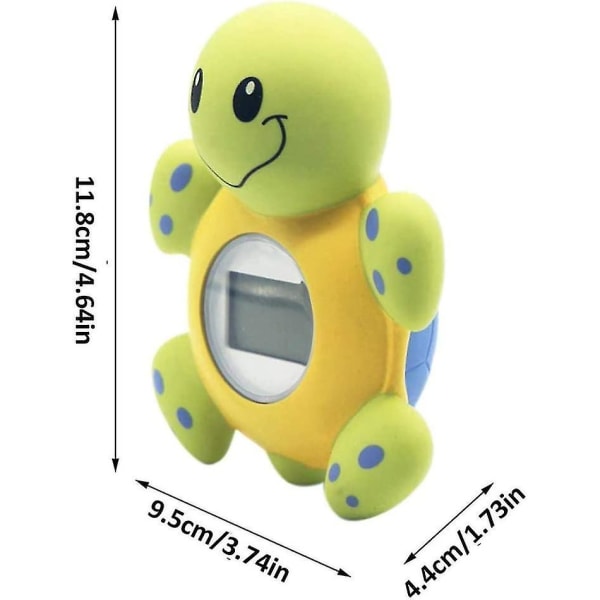 Badetermometer, digitalt termometer til babybruser Badekarlegetøj tegneserieskildpaddeform