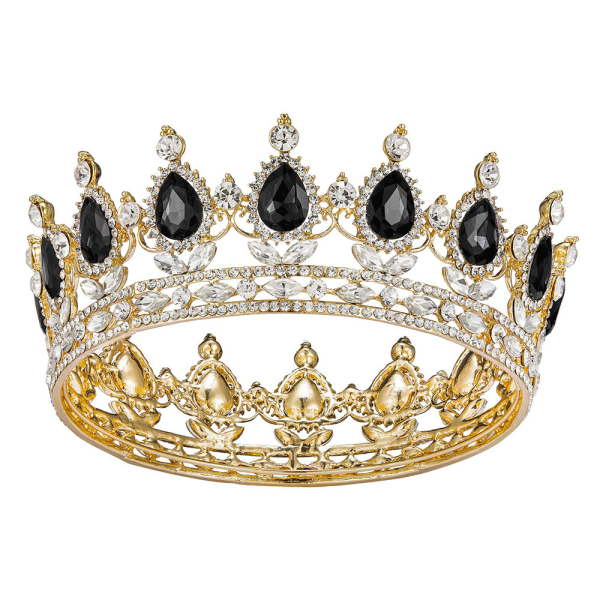Prinsessekroner og diadem til små piger - Krystalprinsessekrone, fødselsdag, bal, kostumefest, Queen Rhinestone-kroner