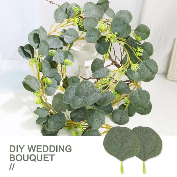 700 stk. Bulk Eucalyptus Blade Kunstig Greenery Eucalyptus Til Diy Bryllupsbuketter Centerpie