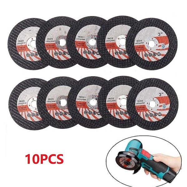 10 kpl 75 mm:n minileikkuulevy pyöreä hartsihiomaratas 10 mm:n reiällä hiomakone puulaattojen leikkaamiseen