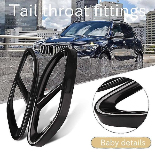 Toppkvalitet För Glc C Eclass W205 Coupe W213 W176 W246 2016-17 Biltillbehör Amg Avgasskydd Trim