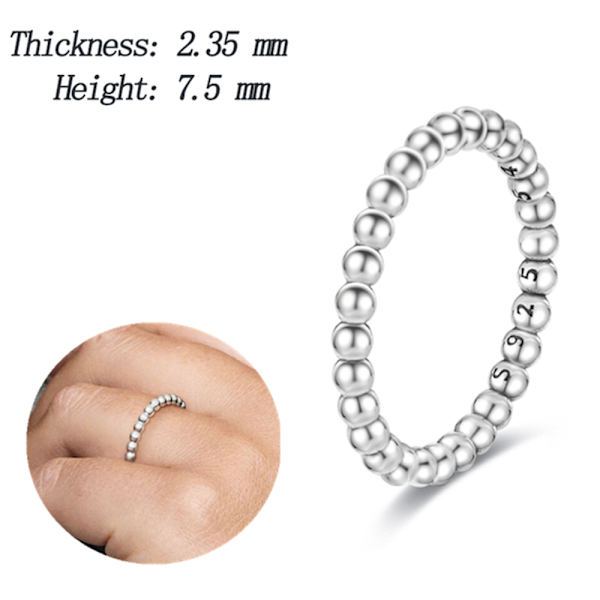 925 Sterling Hopea Sormus Naisille Hääkorut Lahjat 7