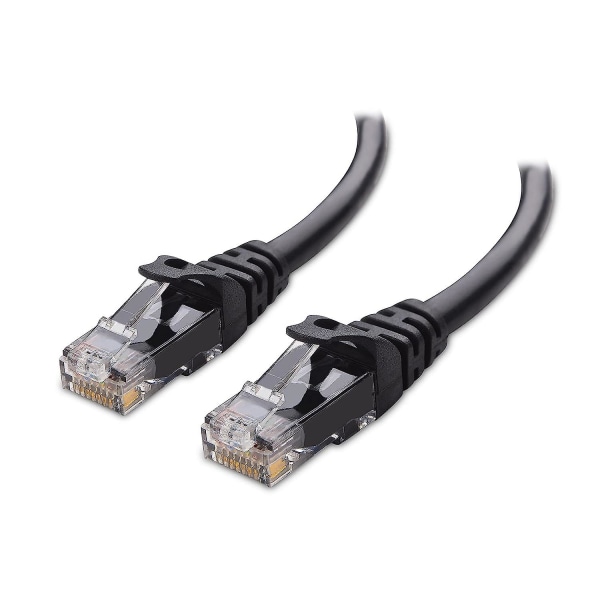 10 gb/s Snagless Short Cat6 Ethernet-kaapeli 0,3 m (cat6 kaapeli, Cat 6 kaapeli) musta - 0,3 metriä