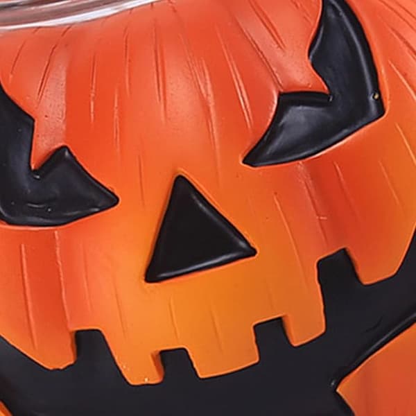 Flimrende Halloween-lys, bord, høst, gresskar, te-lys, hagedekorasjon