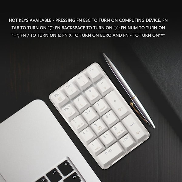 21 Bakbelyst Mekanisk Numerisk Tastatur Numpad Med Cherry Ses For Desktop Pc