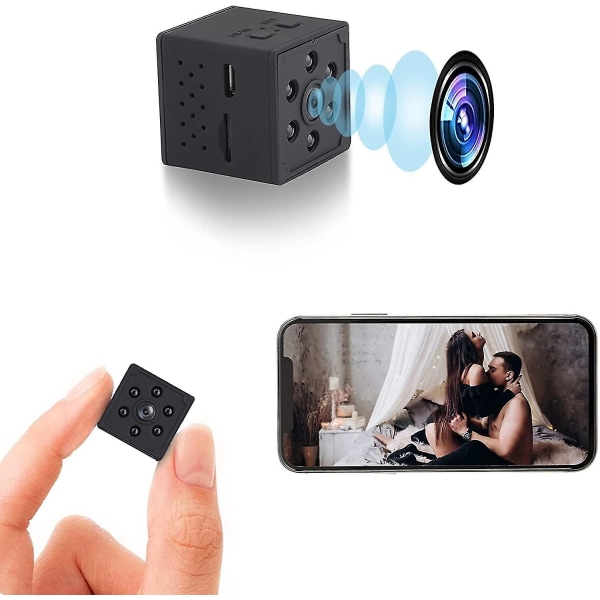 Spionkamera Mini Wifi Dold Kamera Med Ljud Liten Nanny Cam 1080p Trådlös  Bärbar Inomhus Utomhus Säkerhetskamera Med Telefon Ap a7b3 | Fyndiq