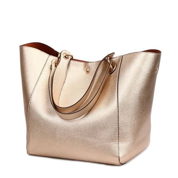 Naisten ylelliset nahkaiset olkalaukut 2021, naisten huippukahvalliset crossbody-laukut, tilavuus käsilaukut ja lompakot rose gold