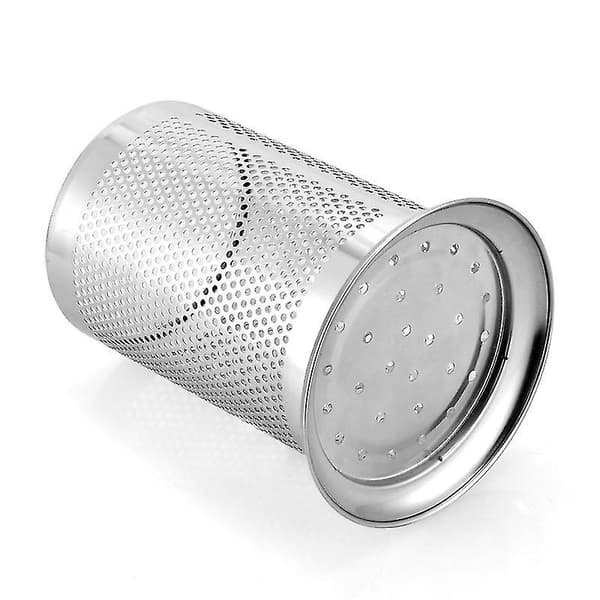 17 x 10 cm bestikkholder i rustfritt stål med hull i bunnen (d-b2)