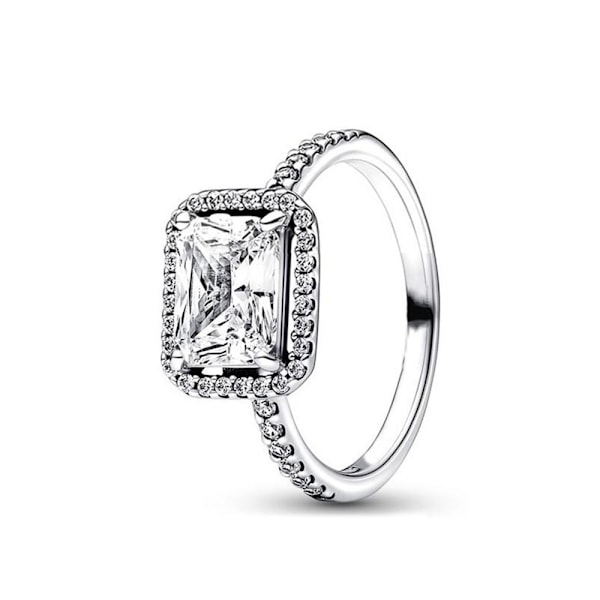 925 Sterling Sølv Ring til Kvinder med Kubisk Zirkonia Sten Måne og Blomster Stil Bryllup Smykker Gaver PYR008 9