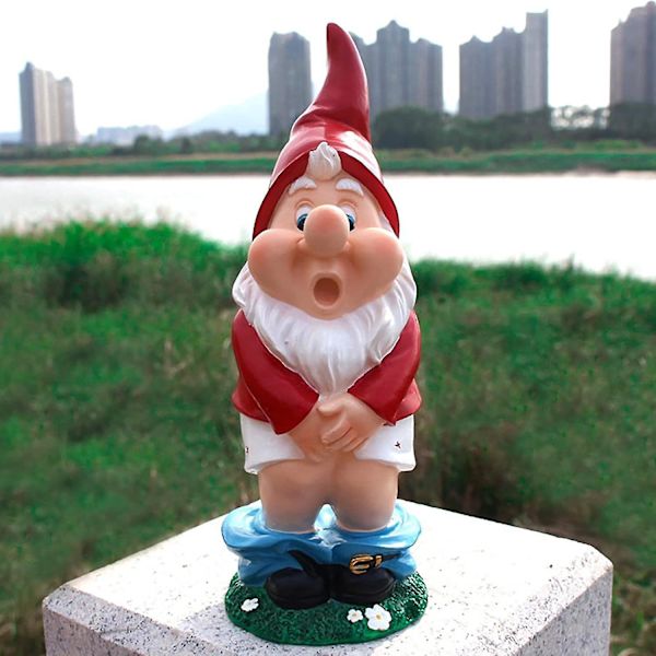 Havefigurer i haven - Sjov havefigur - Havefigurer i harpiks - 10,9\"
