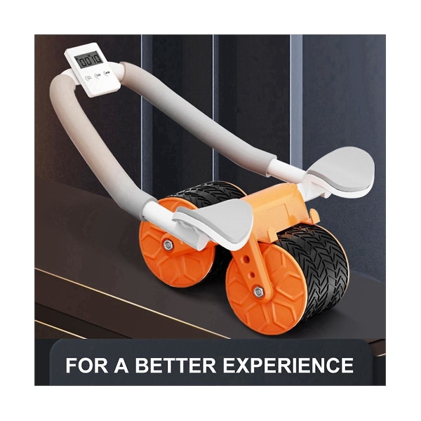 Ab Roller -pyörä Automaattisella Palautuksella ja Kyynärpäätuella, Hiljainen Vatsalihaspyörä Kotiharjoitteluun A