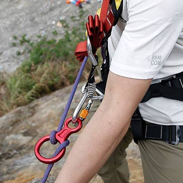 Klätterräddning Heavy Duty Stor Hög Styrka Rappel Enhet Utrustning För Rappelling, Säkring, Trädklättning, Luft Silks Rigging