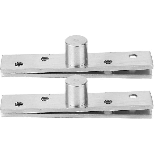 360 graders rotasjonsdørhengsler, rustfritt stål skjulte svinghengsler 95x19mm topp (sentralt dreiepunkt), 2-pakning