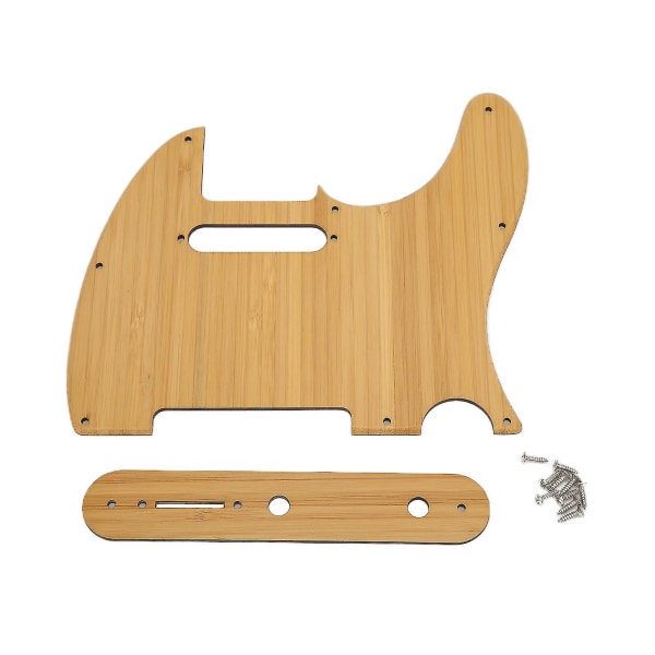 Pickguard Guard Plate For Tl Akustisk Gitar Erstatning Dekor Tilbehør Deler Bambus Gq226