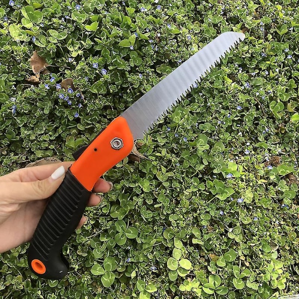 Folding Håndsag, Camping/Beskjæringssag Med Robust 7\" Profesjonell Folding Sag(orange)