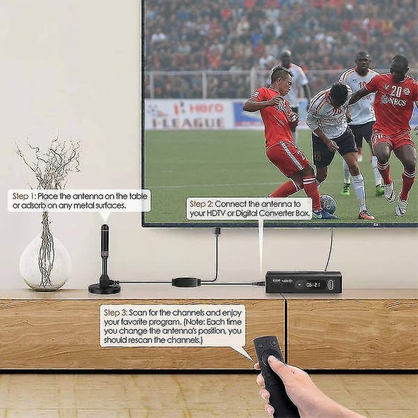 Inomhus-TV-antenn med maximal räckvidd