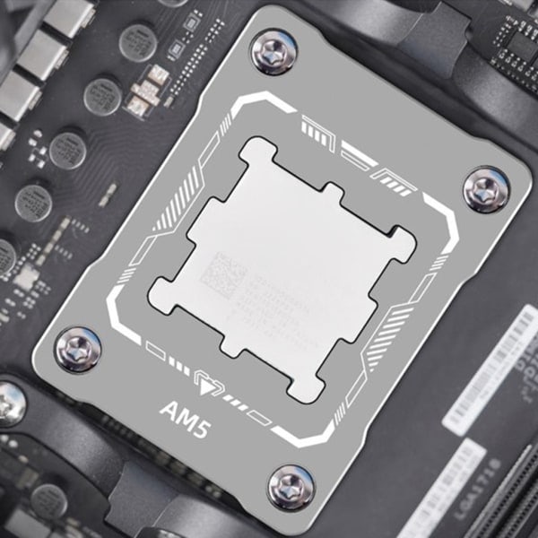 BC-AM5 CPU Kontaktram CPU Böjningskorrigering Anti-böj Spänne Hållbart Metallspänne för Ryggsäcks Säkerhetsöverdrag Silver