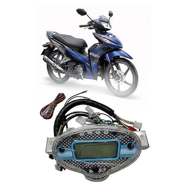 Til Wave125 Wave 125 Wave125r Måler Speedometer Motorcykel Lcd Digital Indikator Speedometer