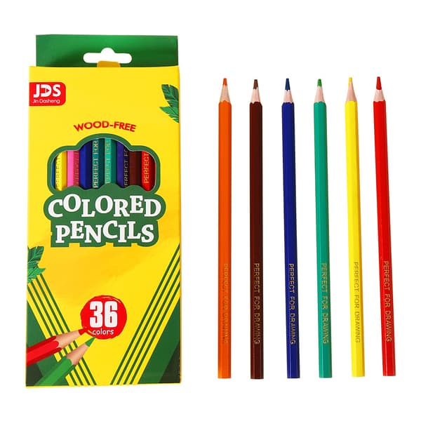 36-pak - Farvede blyanter/penne - Assorterede farver