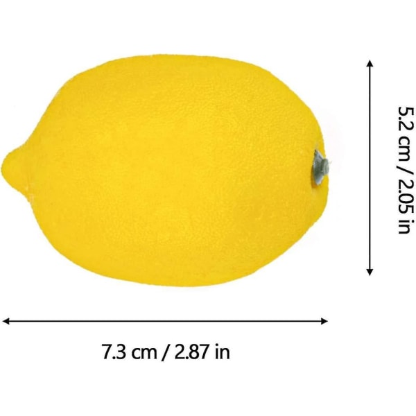 24-pack konstgjorda citroner falska citroner falska citroner