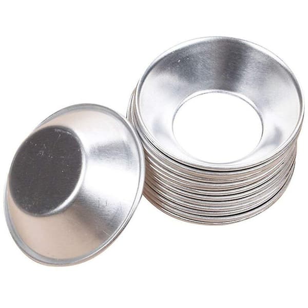 20 st Anodiserad aluminiumäggpaj Cupcake kakform Puddingform bakning